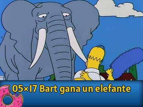 A Bart le regalan un elefante